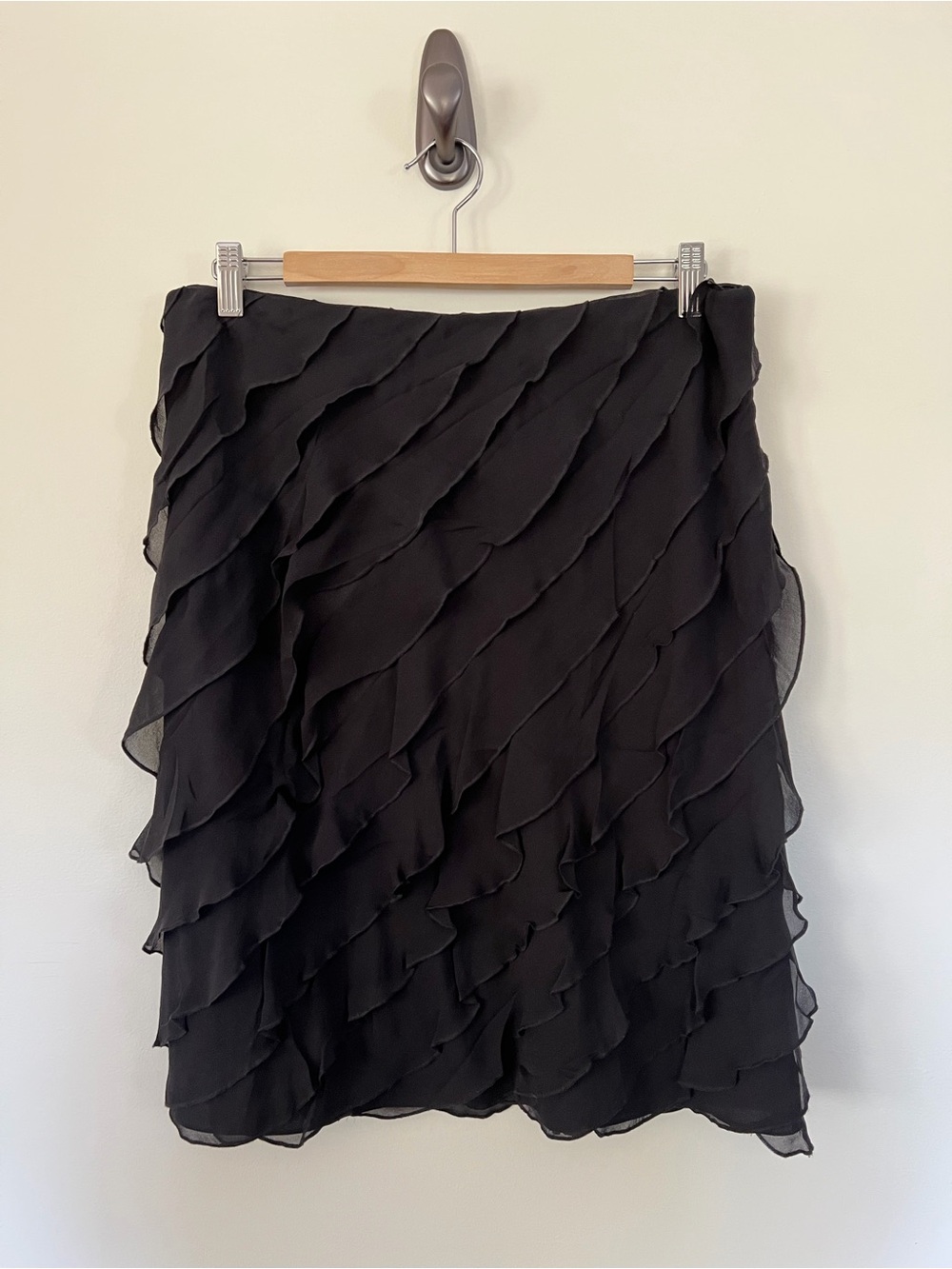 Talbots Black Ruffled Mini Skirt - NWT